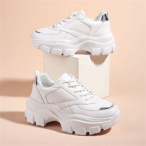 cute chunky white sneakers